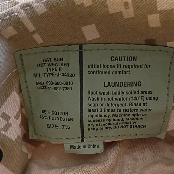 Digital Camo Military Sun Hat - Picture 3 of 8